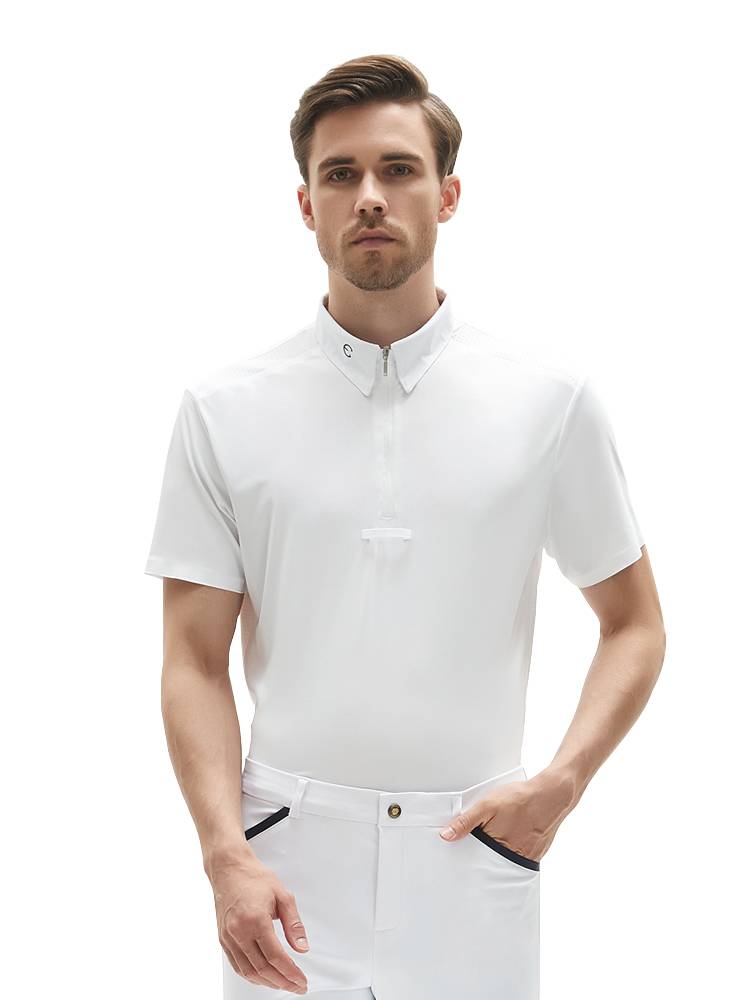 Mashangma's adult men's equestrian short -sleeved T -shirt ride on the pink Knight Equestrian competition clothing