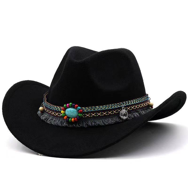 National West Hat Western Cowboy Hat Tibetan Tibetan Pot Dance Performance Performance Performance Dance Jazz Hat Red Hat