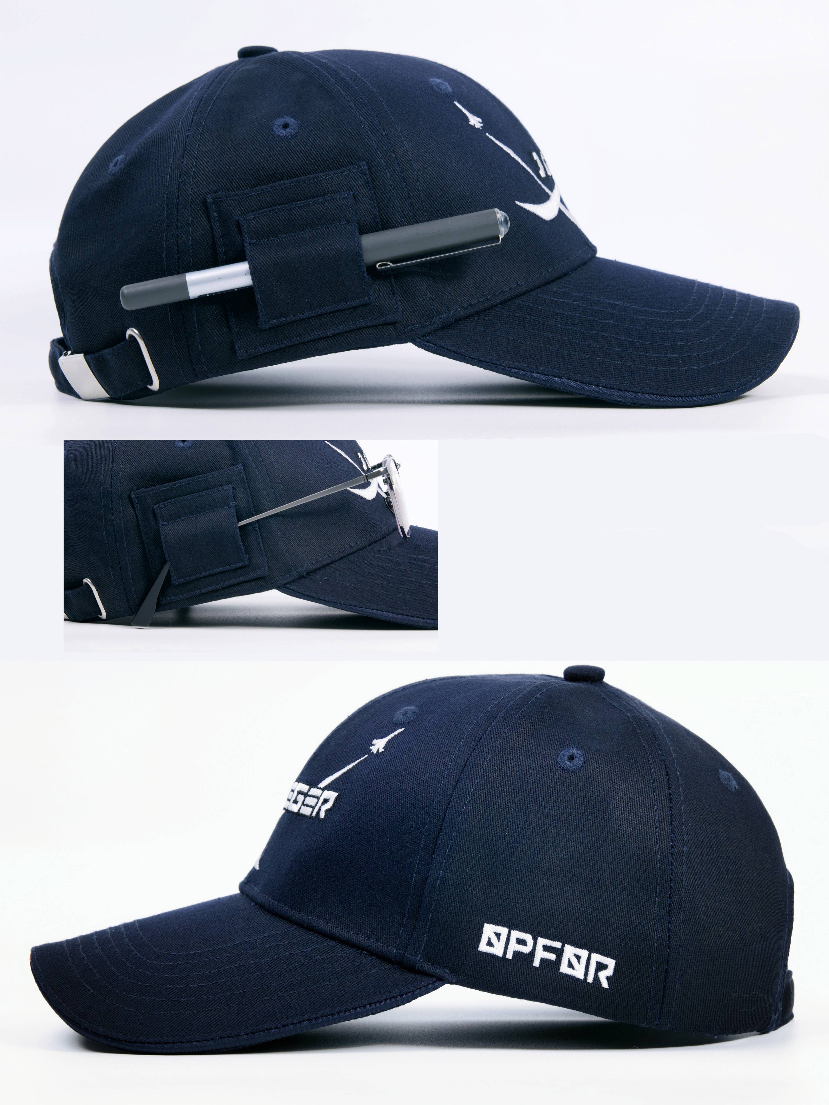 Air Blue Army imaginary enemy pilot cap baseball cap sun hat fighter flight hat adjustable