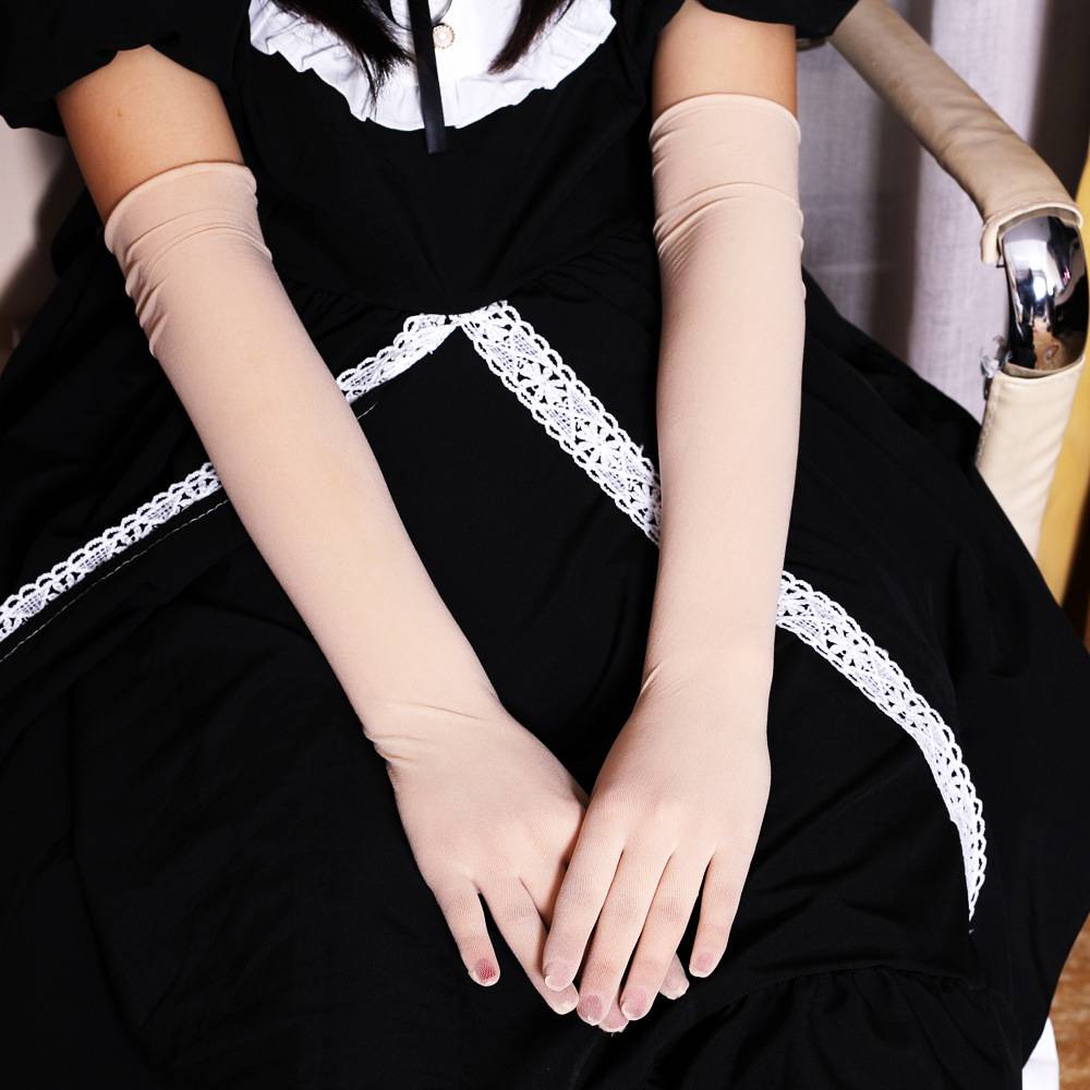 Aeroplane gloves, pure invisibility, silk stocking gloves, silk-sliding, summer-sweet-sweet-skin gloves