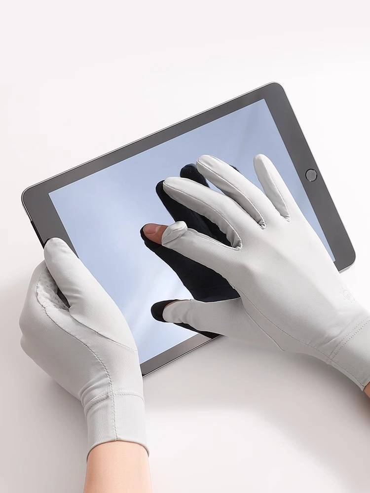 Sun-proof gloves, UV-protected summer ice-filtered, ski-finger-touch-shield pro
