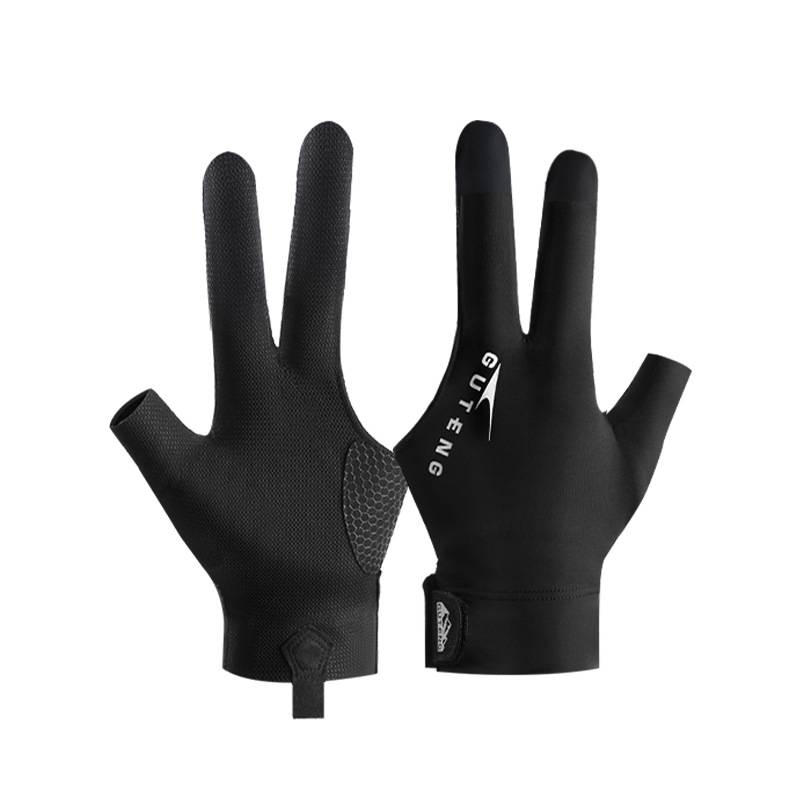 Professional billiard gloves three fingers anti -slip light thin Snoors snooker table tennis special sweats and fingers breathable glove men
