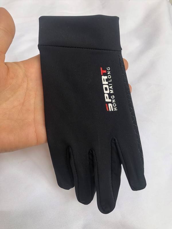 Children's gloves ice silk thin five -fingers one -legged ring -resistant and breathable elastic bicycle student sunscreen 10 years old and 3 years old