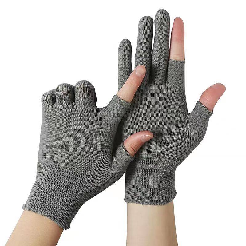 A gray two-finger