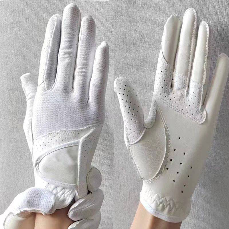 PU Equestrian gloves summer network eye fabric anti -slip anti -wear adult men and women four seasons breathable anti -slip resistance
