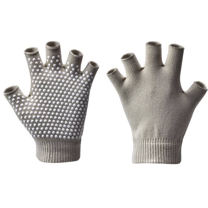 Plassee Gloves Anti -slip professional female beginner at high altitude, yoga training sports exercise, fitness anti -abrasion special semi -finger