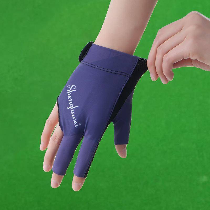 Professional billiard gloves Three fingers Breakthrough Professional Full Fingers Full Finger Anti -Slip Fingers Playing Board Special Gloves Male Women