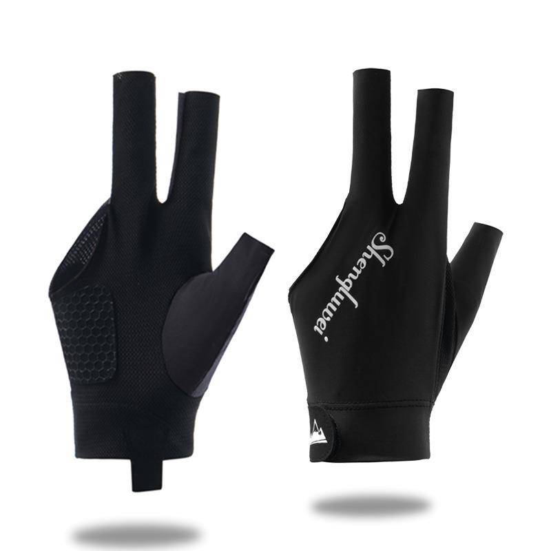 Professional billiard gloves Three fingers Breakthrough Professional Full Fingers Full Finger Anti -Slip Fingers Playing Board Special Gloves Male Women