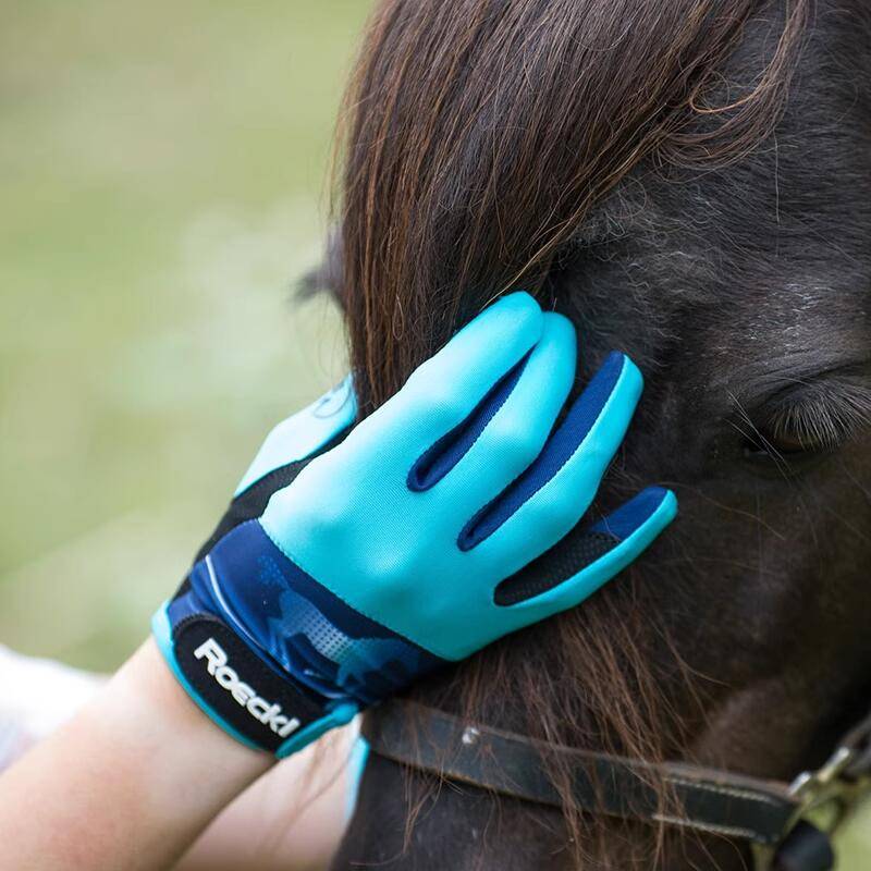 German ROECKL original imported children's equestrian gloves breathable anti -skid riding glove wear -resistant cartoon pattern