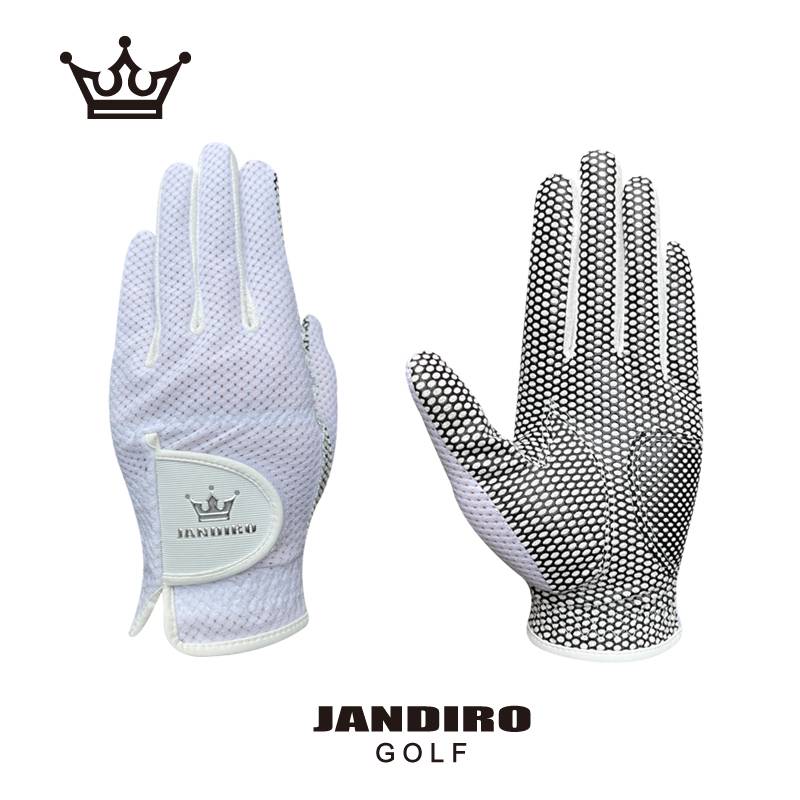 The new summer men's women's two -handed golf glove net cloth material is breathable and fast dry hand, palm, anti -slip resistance