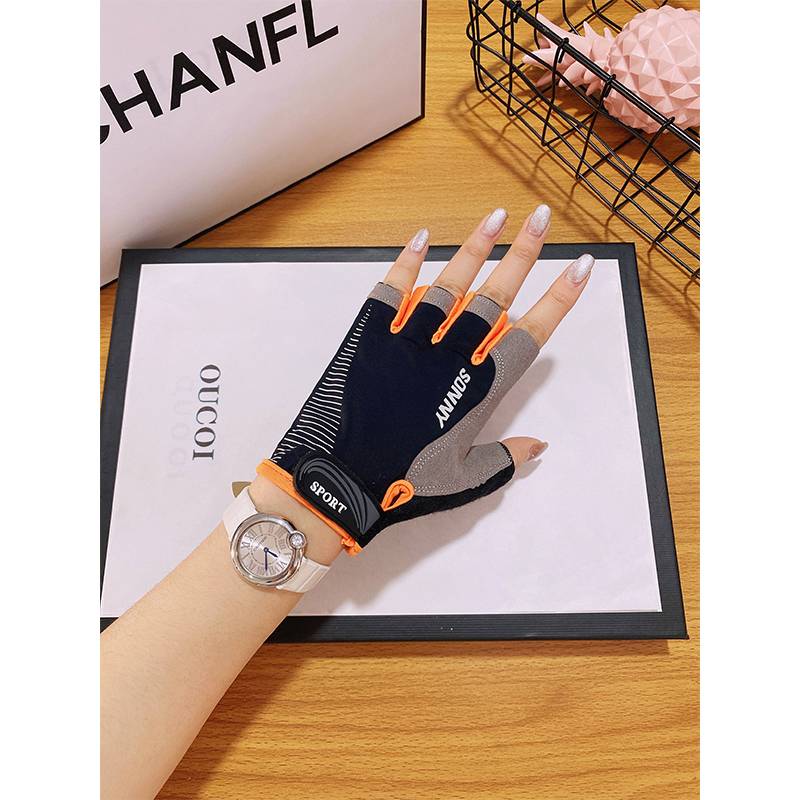 Fitness gloves semi -refer to sports men and women in summer thin anti -rising cocoon wear -resistant equipment training yoga cycling