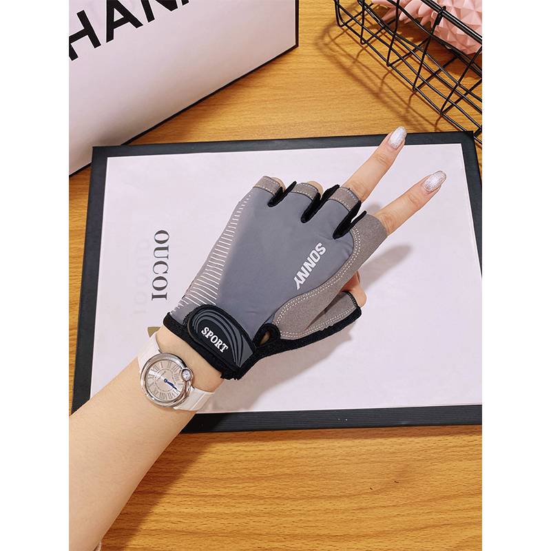 Fitness gloves semi -refer to sports men and women in summer thin anti -rising cocoon wear -resistant equipment training yoga cycling