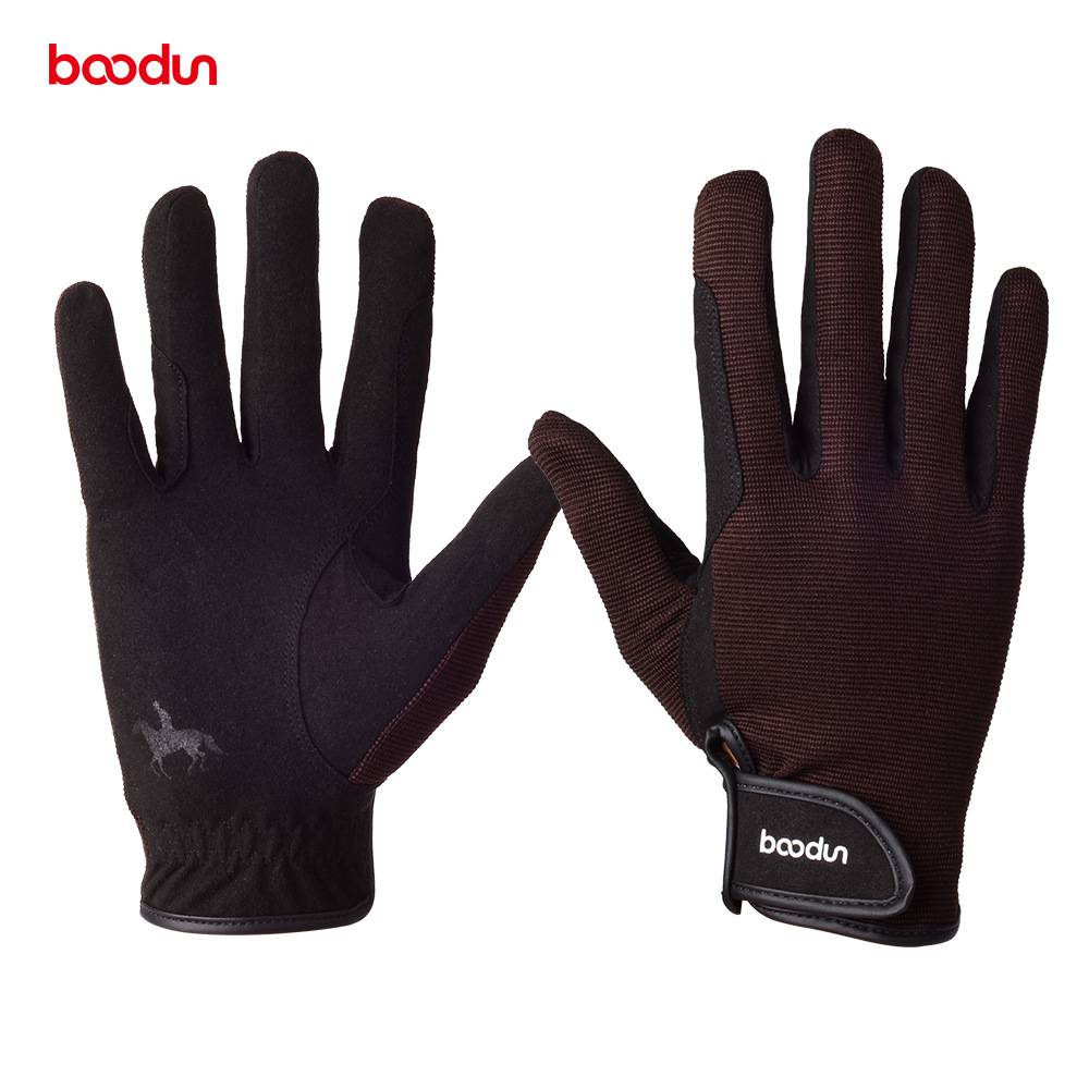 BOODUN horse -riding glove wear -resistant anti -skids performance professional horse racing air -breathable cyclist shock reduction hands can touch the screen