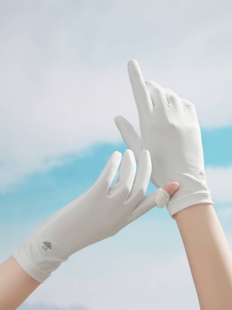 Sun-proof gloves, UV-proof women driving on electric bikes in the summer with an open-air filament screen