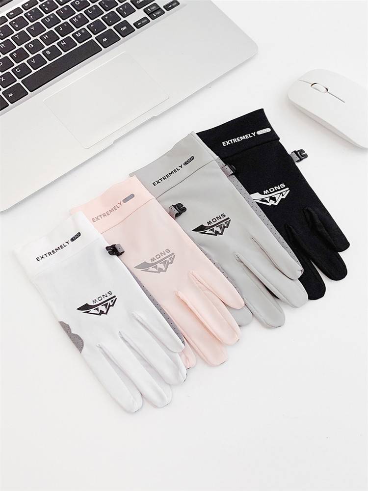 Ride gloves for the summer, men and women with sunscreen ice-trinkles, full-finger dry exercise, smoother