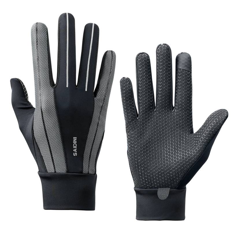 Outdoor sports riding mountaineering sunscreen gloves, non -slip, wear -resistant thin air -breathable driving fitness sports full finger gloves