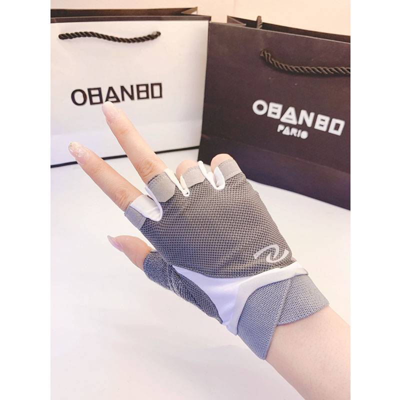 Fitness gloves semi -refer to men and women's summer thin power training bicycle one -bar sports riding non -slip and breathable iron pot bell