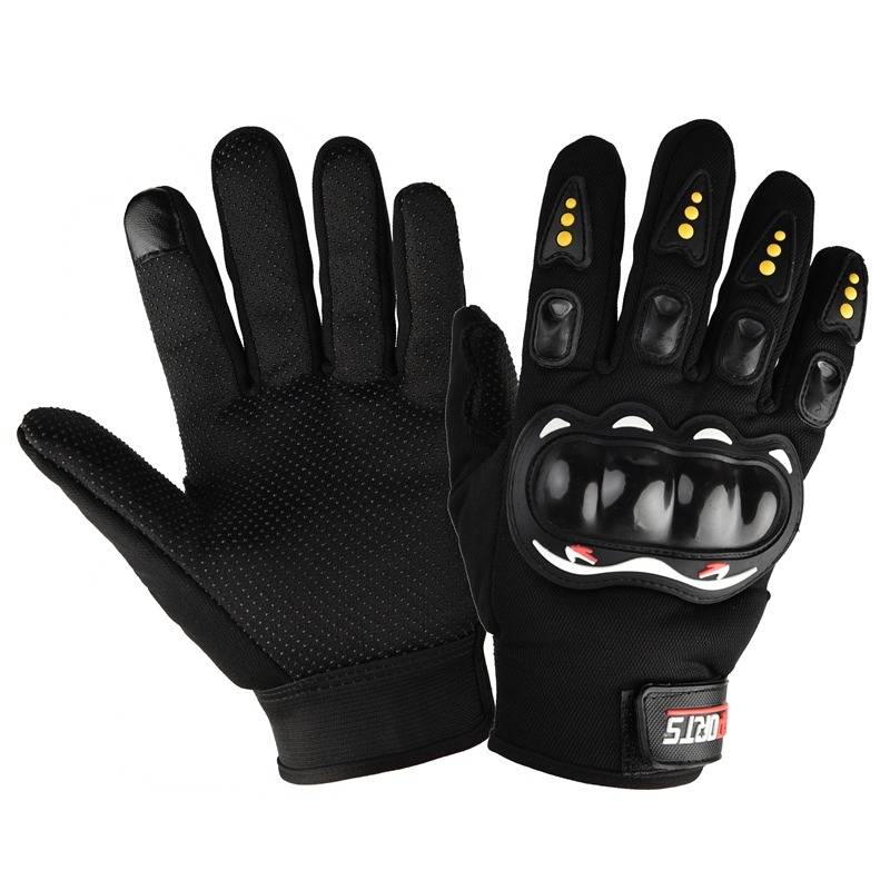 Locomotive and motorcycle gloves all refer to male protective outdoor knights, fingers, sports breathable racing riding half -finger touch screen