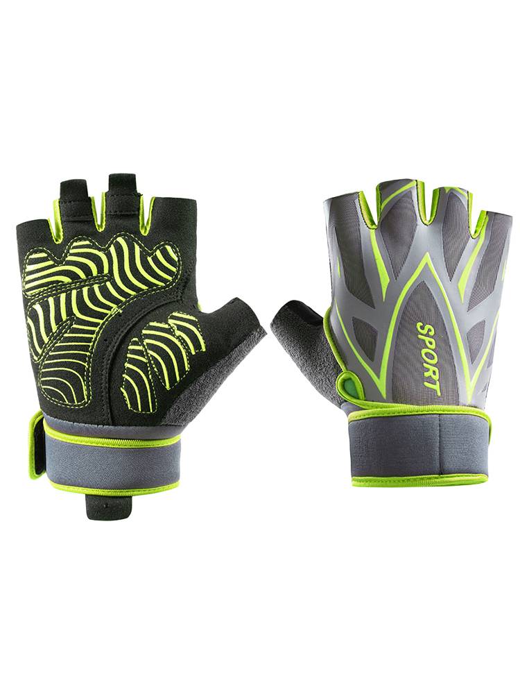 Fitness wrist gloves Female thin pot bell training one -bar bicycle anti -skid device to prevent cocoon men riding exercise semi -finger