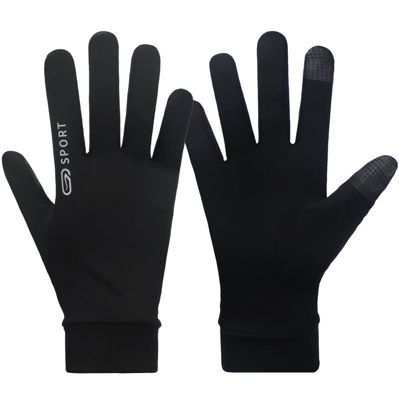 Winter ski gloves with thin gloves inner bile inner lined with spring and autumn warm -keeping riding touch screen outdoor running foot and wind cold