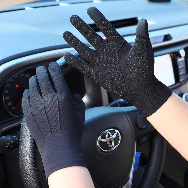 Ride horse gloves, men and women, summer air-scrambling exercise, roll-down and sunscreen