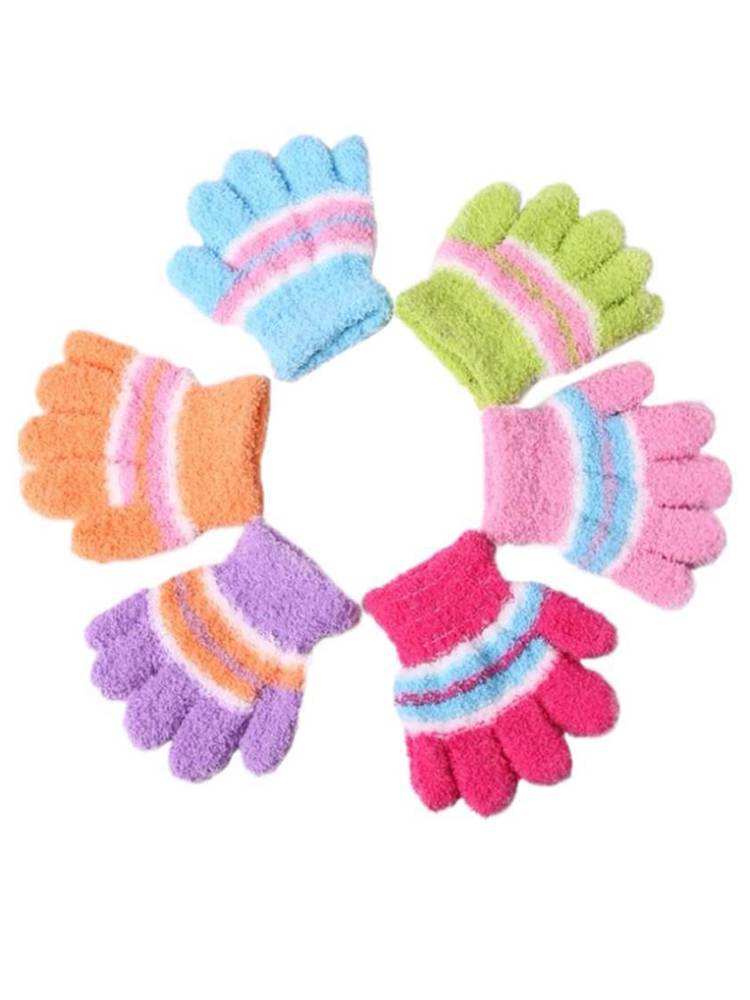 Outdoor riding anti -frozen glove adult ladies gloves in winter cute semi -velvet full finger gloves