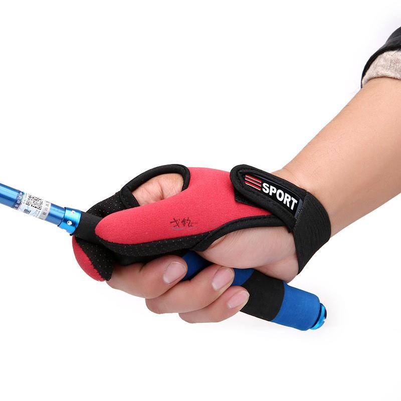 Fishing anti -cutting fishing bait gloves remote investment special Luya Guardian fingers finger -spinning wheel throwing rod two fingers second fingers
