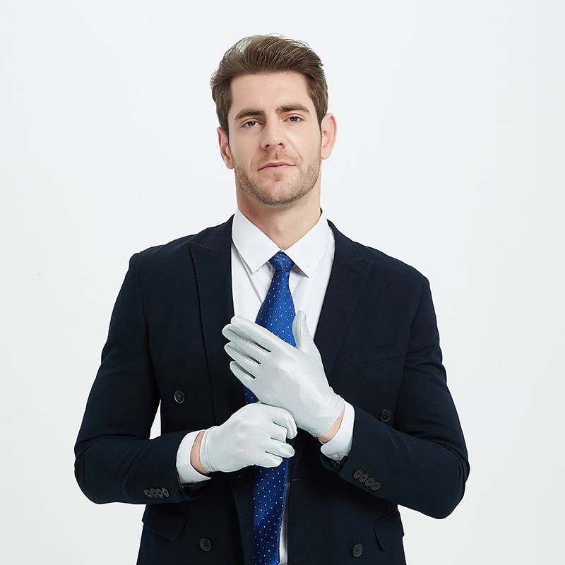 Plastic spandex thin gloves black and white thin men and women in spring and summer adult performance etiquette dance jewelery sticking skin