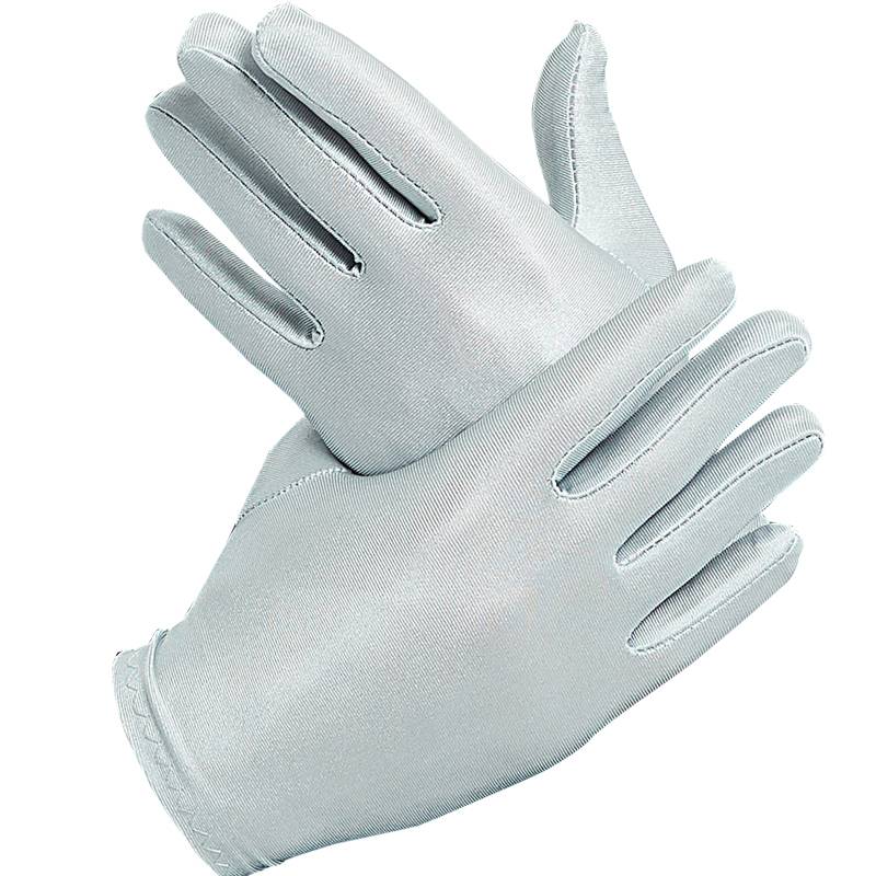 Plastic spandex thin gloves black and white thin men and women in spring and summer adult performance etiquette dance jewelery sticking skin