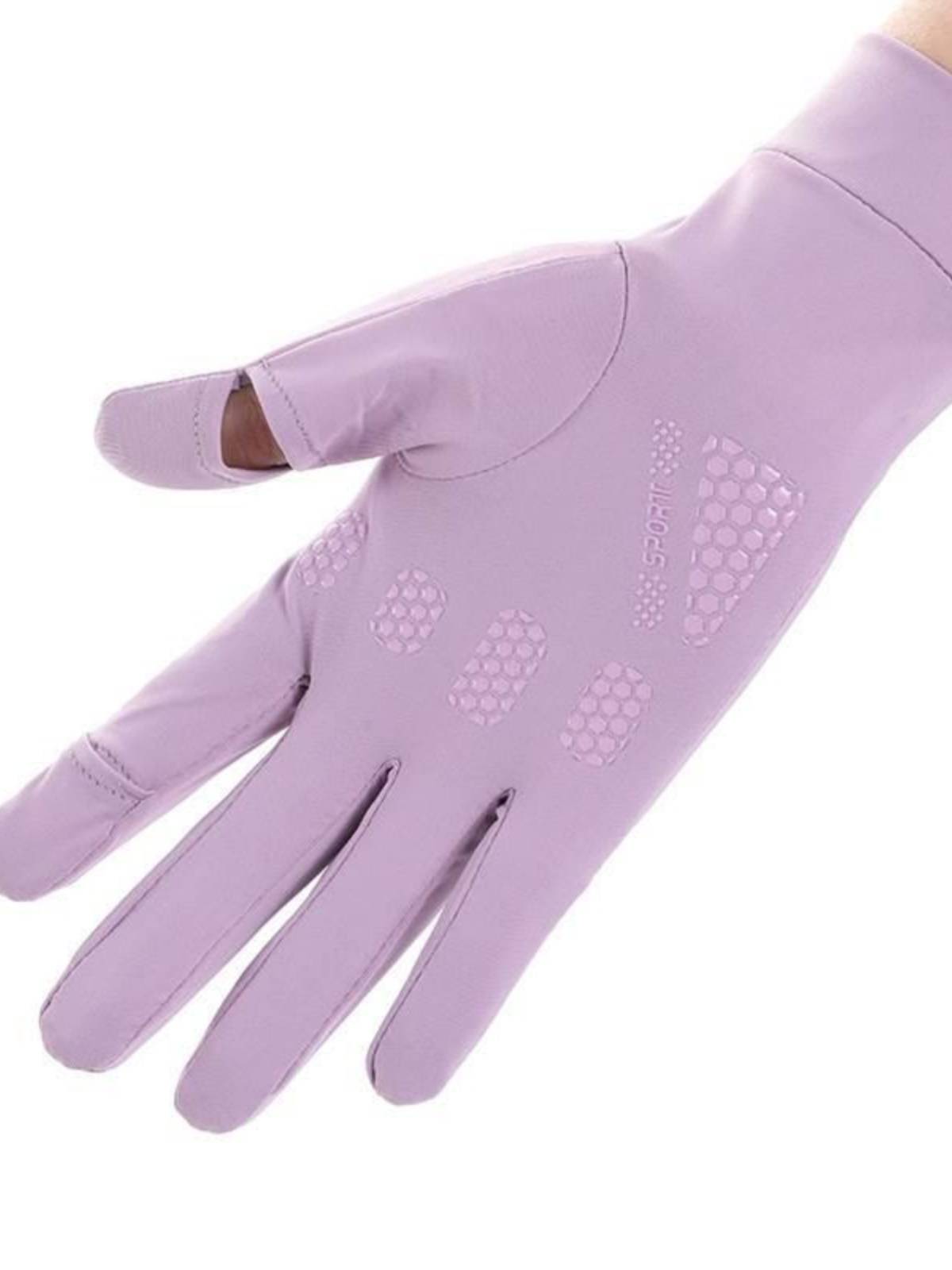 Male and women's adult horse riding equipment leaks two finger equestrian gloves non -slip and wear -resistant spring and summer cycling elasticity can touch the screen
