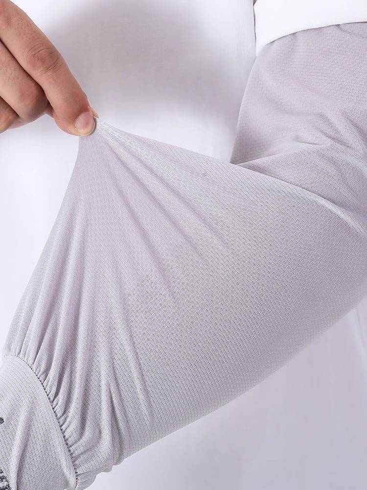 Ice sleeve men's sunscreen sleeve increases loose ice silk sleeve sleeves with gloves gloves summer riding arm covers 2024 new