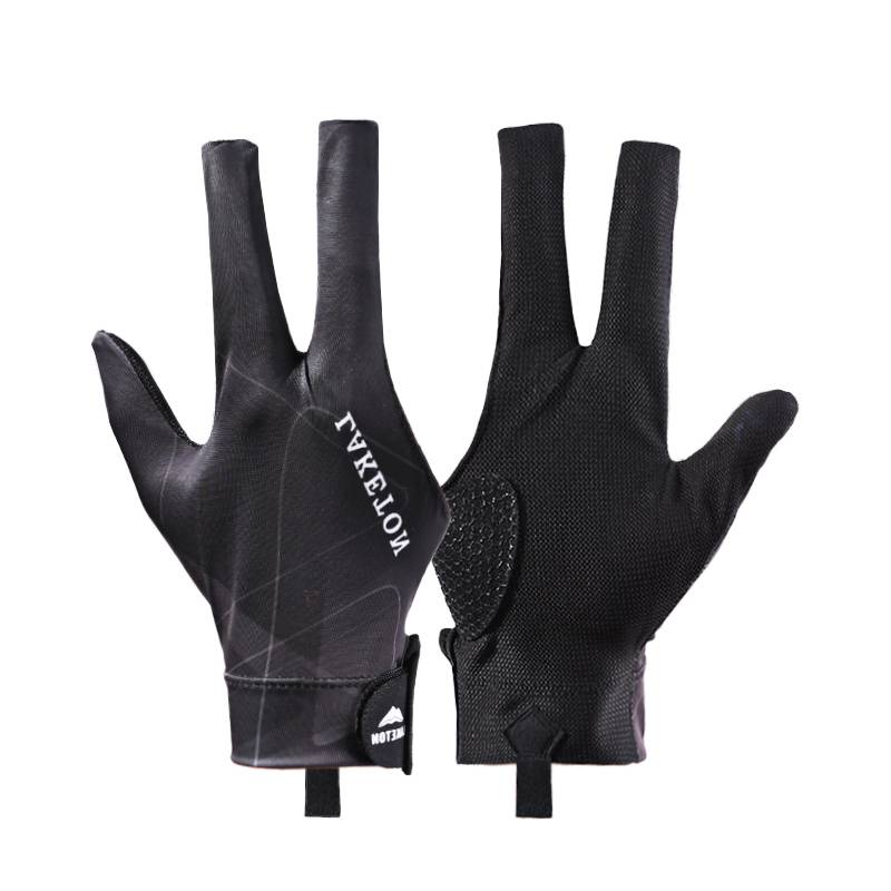 Billiards glove men's three -finger thin -breathable professional anti -slip Snooker wear -resistant desktop female full finger half finger exposure
