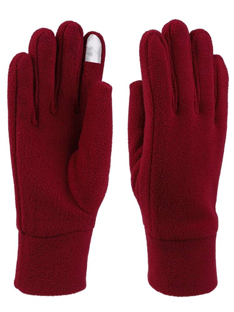 Autumn and winter men's single -layer warmth and wind -proof and cold ride, fleece and fleece pellet elasticity outdoor wear -resistant touch screen glove winter