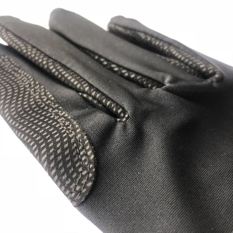 Exit thin air -breathable black equestrian glove PU wear -resistant anti -slip magic stickers driving bike exercise spring and autumn and winter