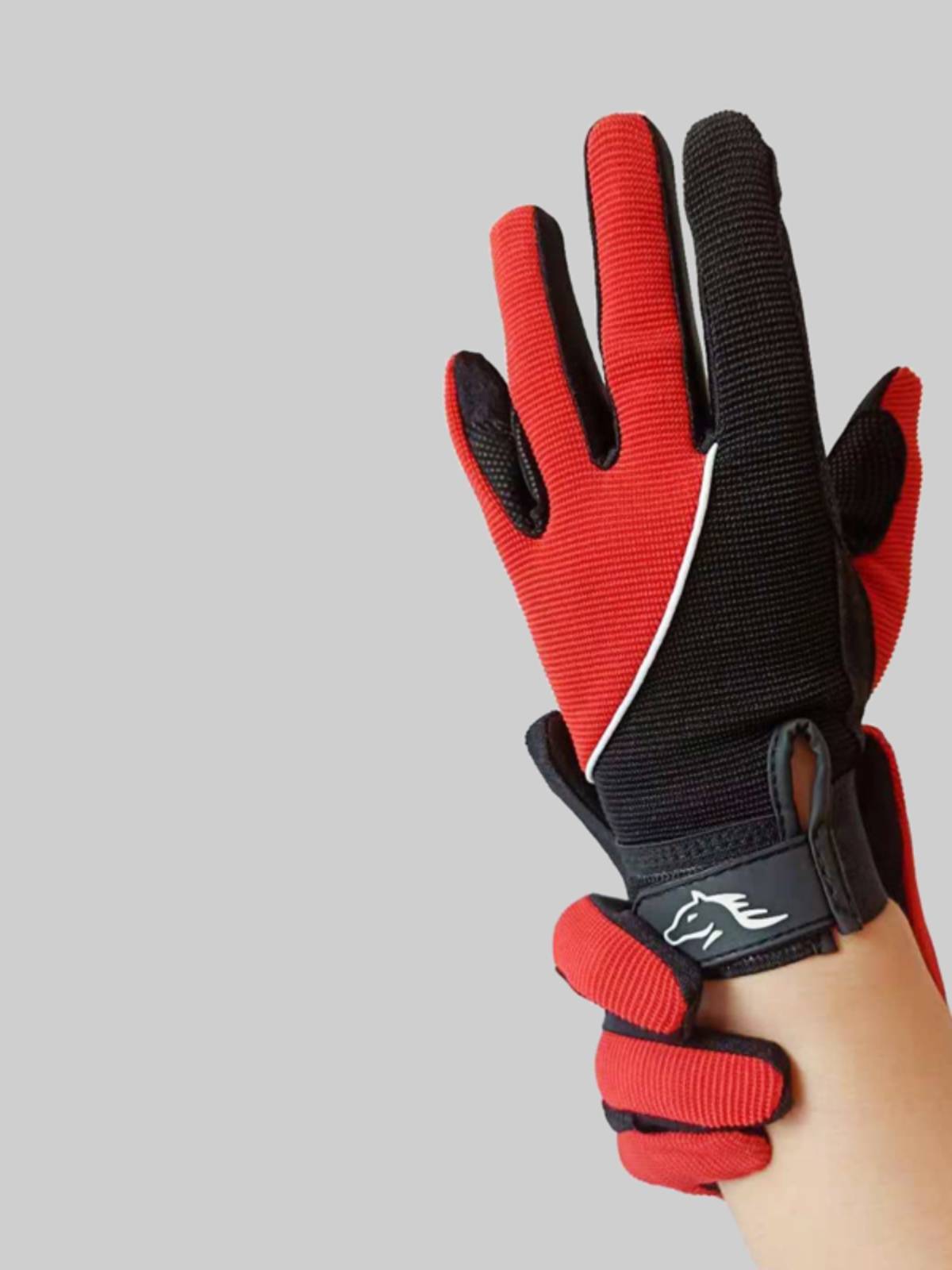 Children's equestrian gloves anti -sliding glove children's horse riding glove men's and women's horse riding equipment glove riding clothing