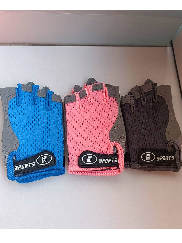 Children's glove cycling bicycle mountain bike off -road semi -semi -silicone shock absorption movement Luya fitness fishing