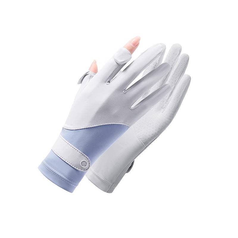 Summer adult ultra -thin silicone riding gloves men's and women's permethyst pose -for -anti -grinding outdoor training mountain climbing