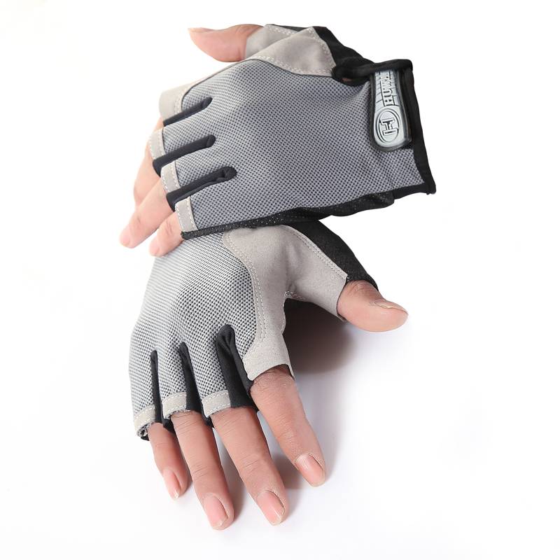 Men and women's equipment fitness anti -sliding bicycle sports gloves half refers to men's riding driving rock climbing sweat absorption