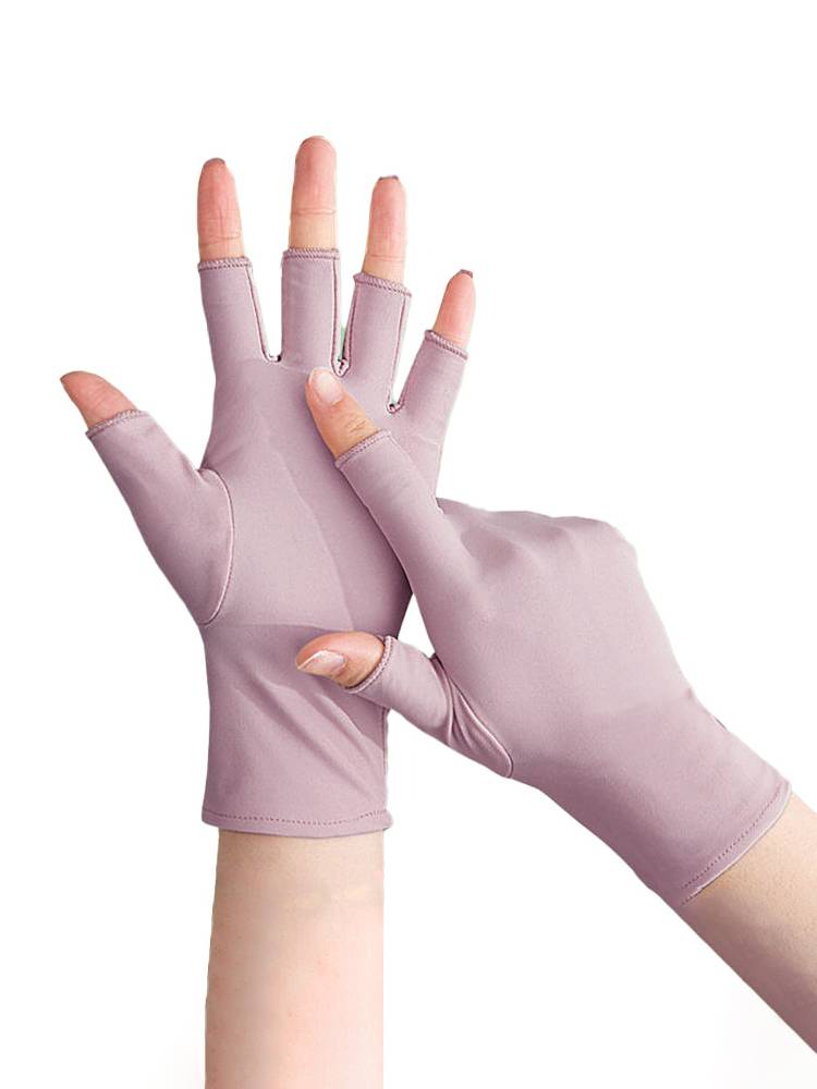 Spring and autumn models, refreshing sun exposure, gloves high bombs, comfortable mountaineering, tea pick -up, pocket, sunscreen gloves