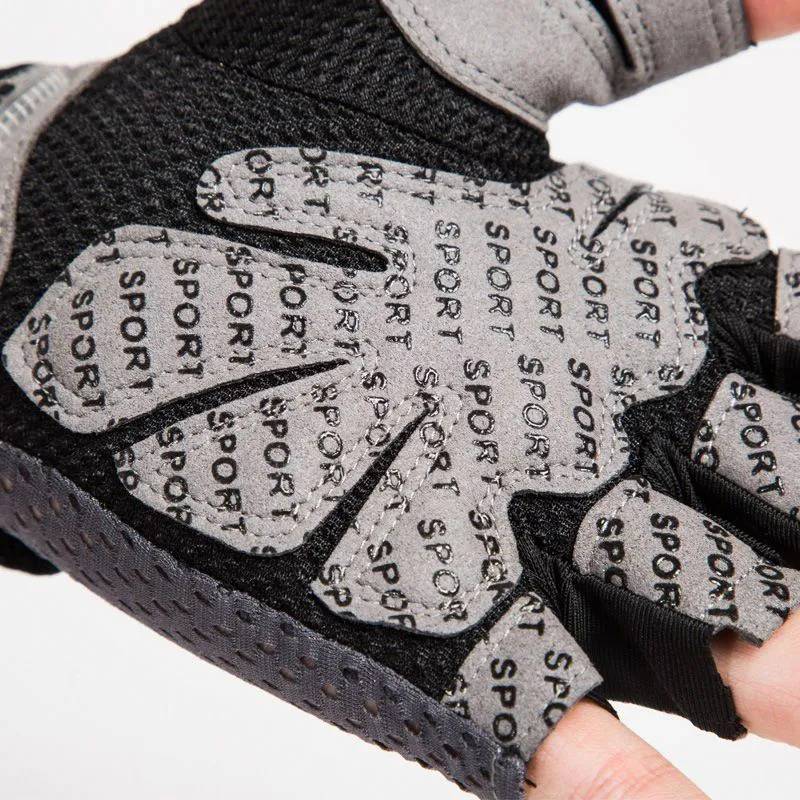 Fitness glove men's deeds single barbells to protect the female training non -slip semi -finger motion leggings ride up to prevent cocoon