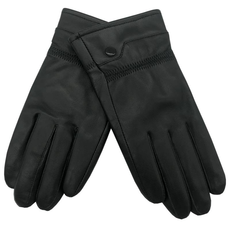 Leather glove men's warm waterproof waterproof riding thin ladies sheepskin cycling gloves plus velvet thickened winter touch screen