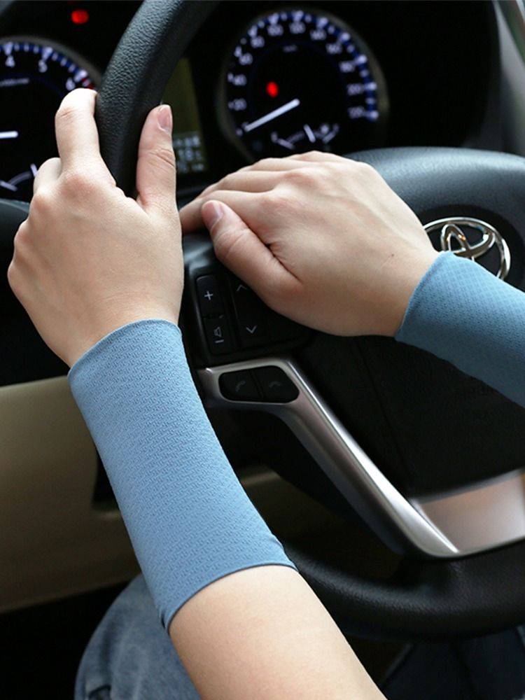 Summer thin cotton cotton wrist guard cover cover scar gloves female ice silk sunscreen air -breathable air wrist sleeve dry half finger