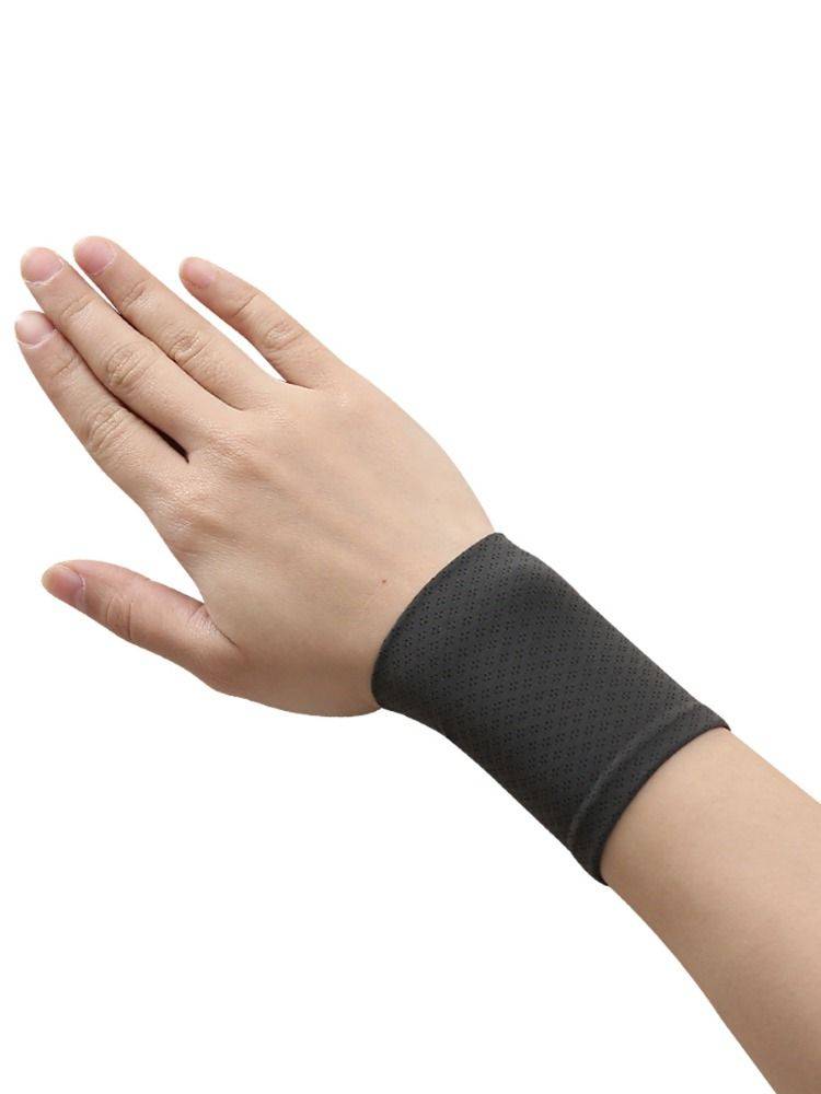 Summer thin cotton cotton wrist guard cover cover scar gloves female ice silk sunscreen air -breathable air wrist sleeve dry half finger