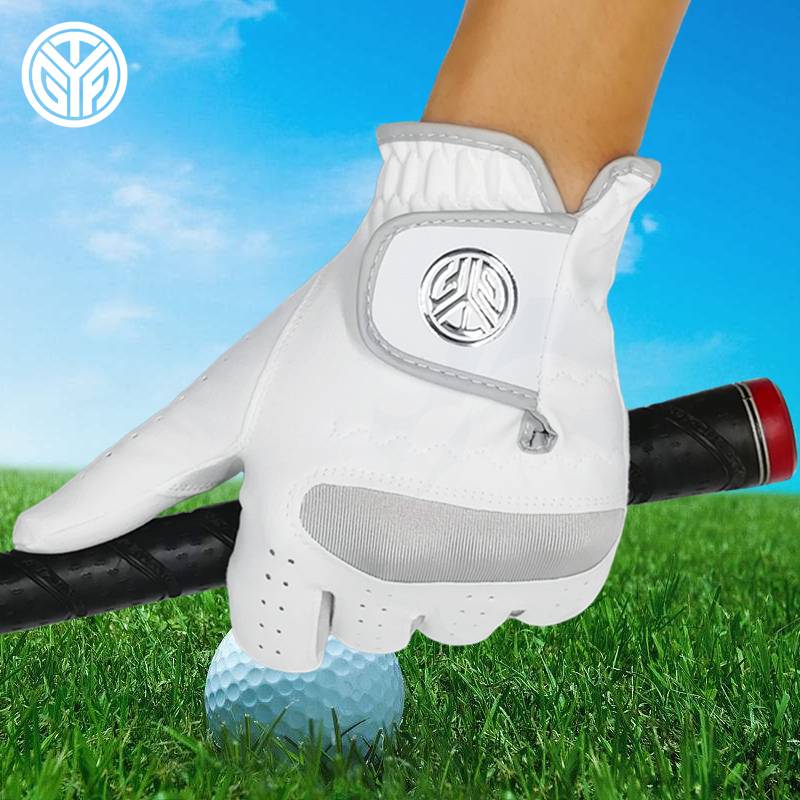 Genuine golf glove men's super fibrous cloth breathable wear -resistant golf glove single ride gloves