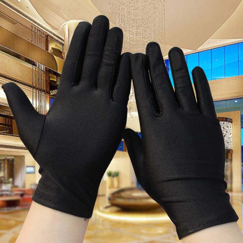 Men and women's elasticity, tightness, breathable full five fingers, thin driving exercise, fitness anime sunscreen students perform gloves