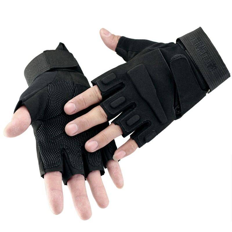Tactical glove male army mini -outdoor ride Luya mountaineering gloves gloves, anti -slip, abrasion, wear -resistant and breathable semi -finger gloves