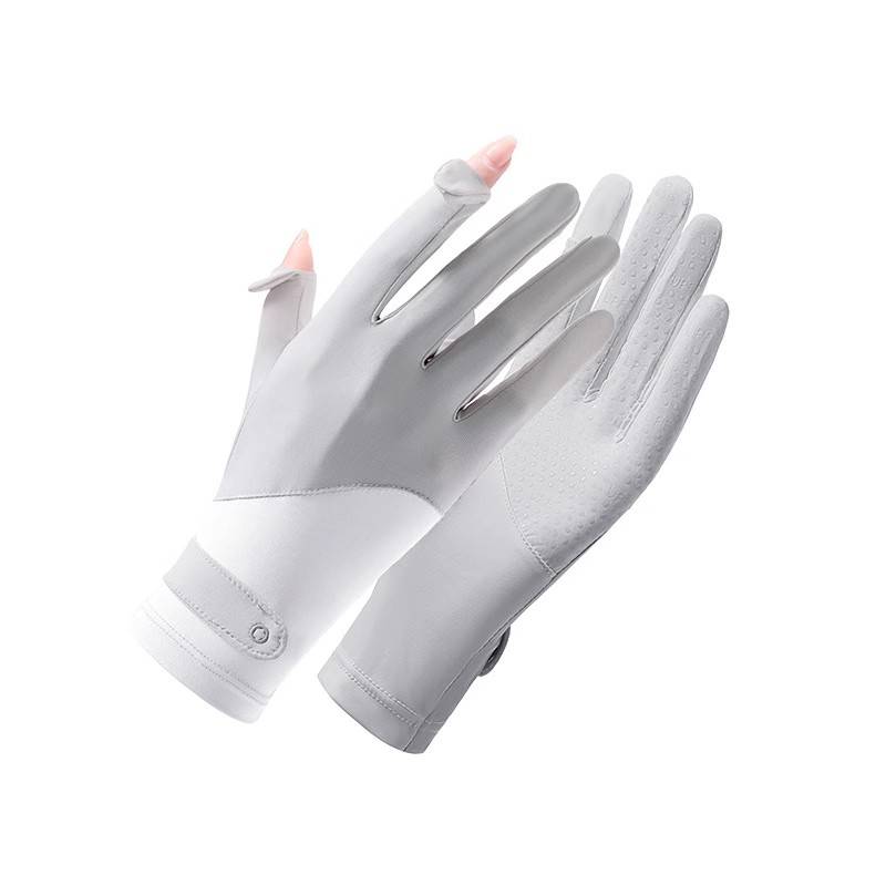 Summer adult ultra -thin silicone riding gloves men's and women's permethyst pose -for -anti -grinding outdoor training mountain climbing