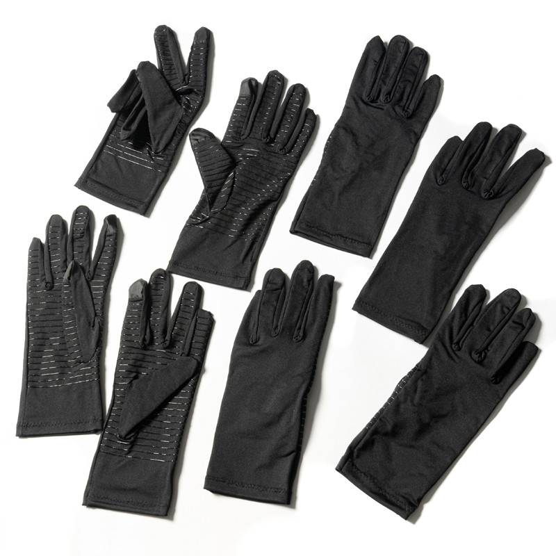 Full refers to protection!Men and women couple copper -impregnated nylon fiber anti -slip joint training outdoor outdoor finger gloves