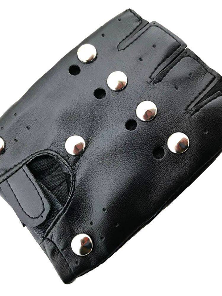 Children Perak Gloves Street Dance Performance Performing Perak Dance Dancing Dancing No Fingers Rivet Installed Delosa Finger Gloves