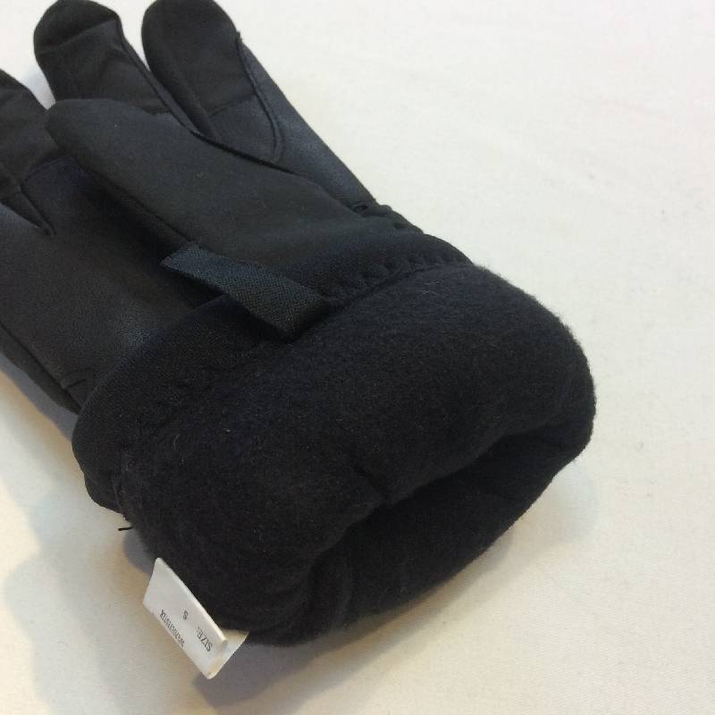 Bad -defect export double -layer inner velvet non -slip and warm black little hand ladies autumn and winter equestrian gloves big children